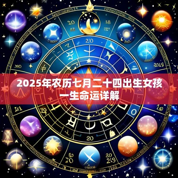 2025年农历七月二十四出生女孩一生命运详解