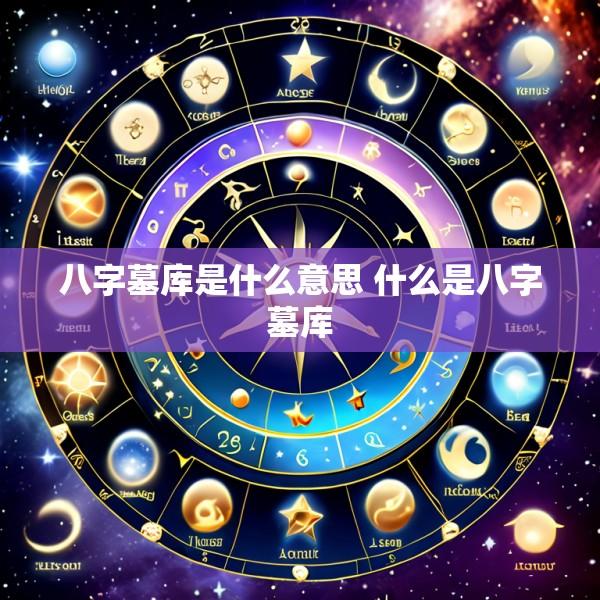 八字墓库是什么意思 什么是八字墓库