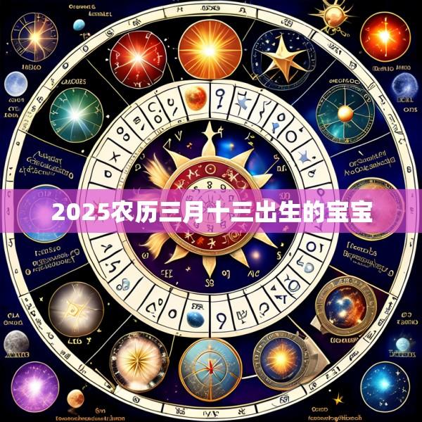 2025农历三月十三出生的宝宝