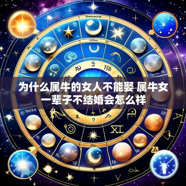 为什么属牛的女人不能娶 属牛女一辈子不结婚会怎么样