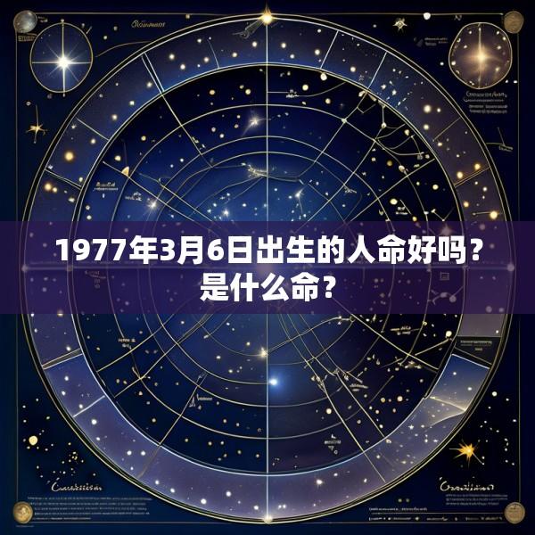 1977年3月6日出生的人命好吗？是什么命？