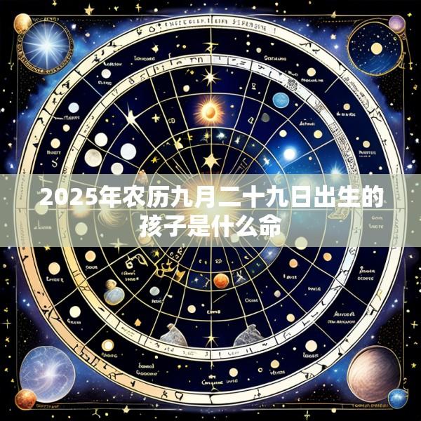 2025年农历九月二十九日出生的孩子是什么命