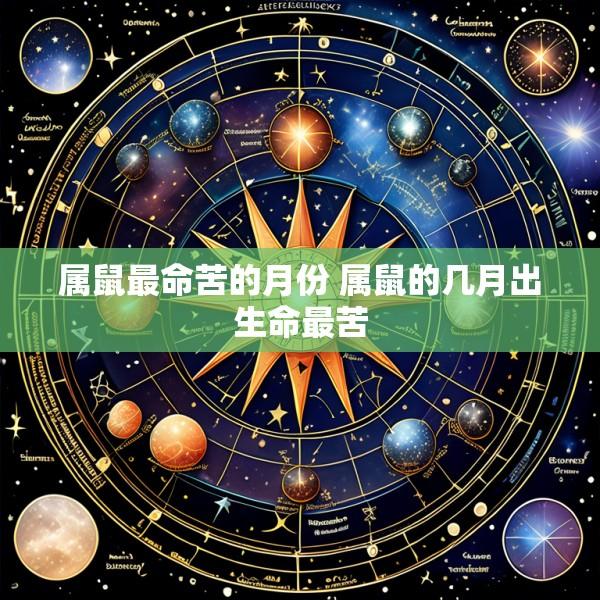 属鼠最命苦的月份 属鼠的几月出生命最苦