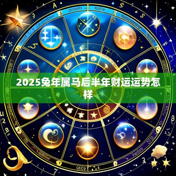 2025兔年属马后半年财运运势怎样