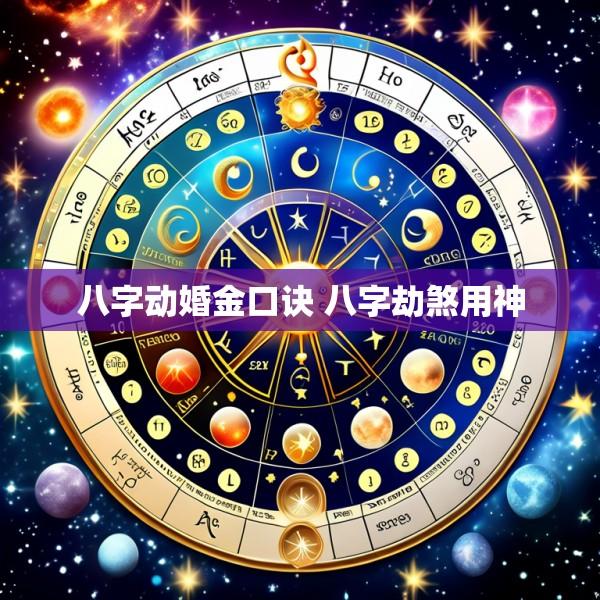 八字动婚金口诀 八字劫煞用神