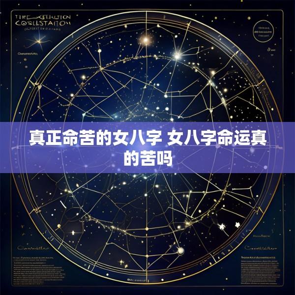 真正命苦的女八字 女八字命运真的苦吗