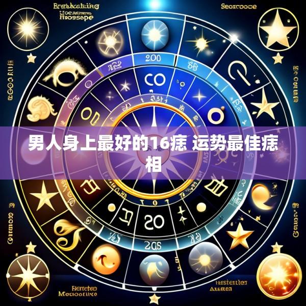 男人身上最好的16痣 运势最佳痣相
