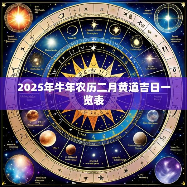 2025年牛年农历二月黄道吉日一览表