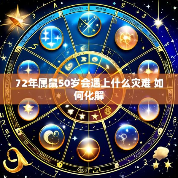 72年属鼠50岁会遇上什么灾难 如何化解