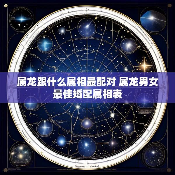 属龙跟什么属相最配对 属龙男女最佳婚配属相表