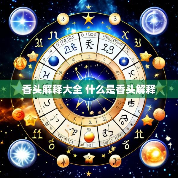 香头解释大全 什么是香头解释