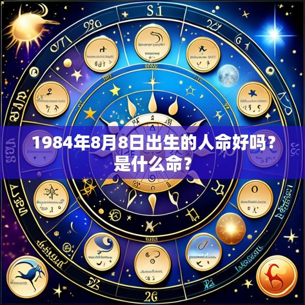 1984年8月8日出生的人命好吗？是什么命？