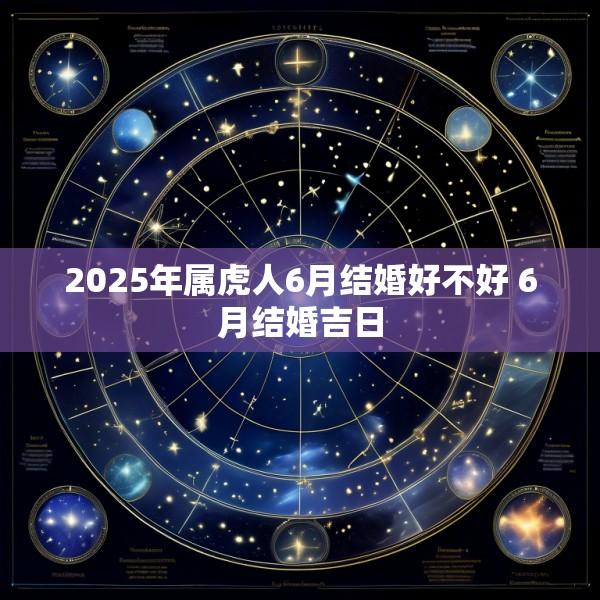 2025年属虎人6月结婚好不好 6月结婚吉日