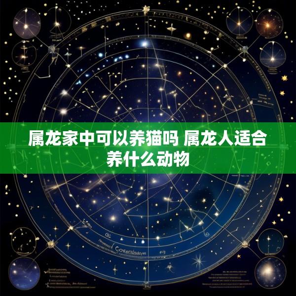 属龙家中可以养猫吗 属龙人适合养什么动物