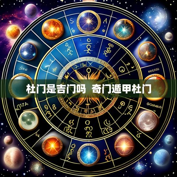 杜门是吉门吗  奇门遁甲杜门