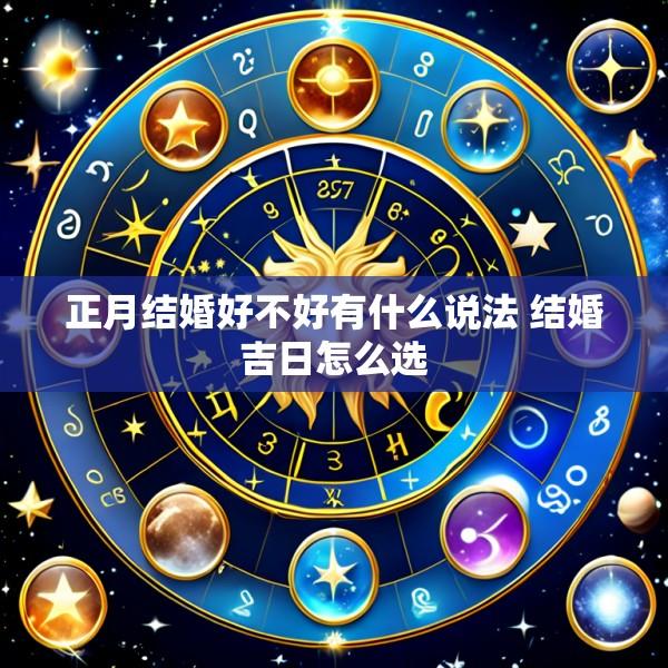 正月结婚好不好有什么说法 结婚吉日怎么选