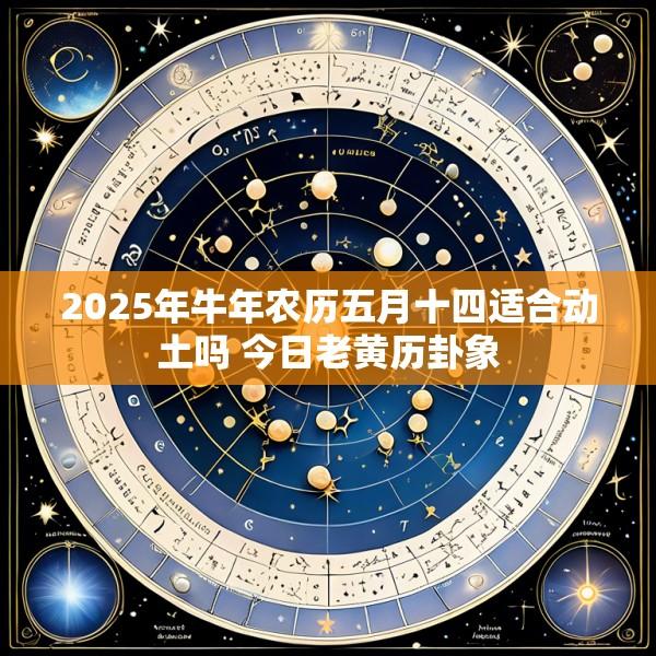 2025年牛年农历五月十四适合动土吗 今日老黄历卦象