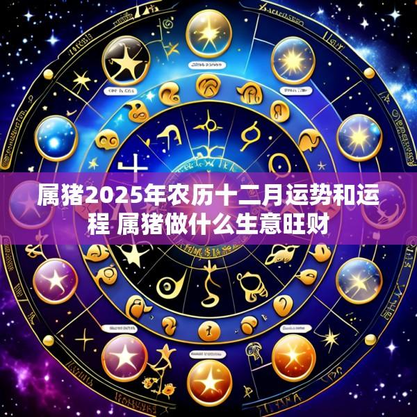 属猪2025年农历十二月运势和运程 属猪做什么生意旺财
