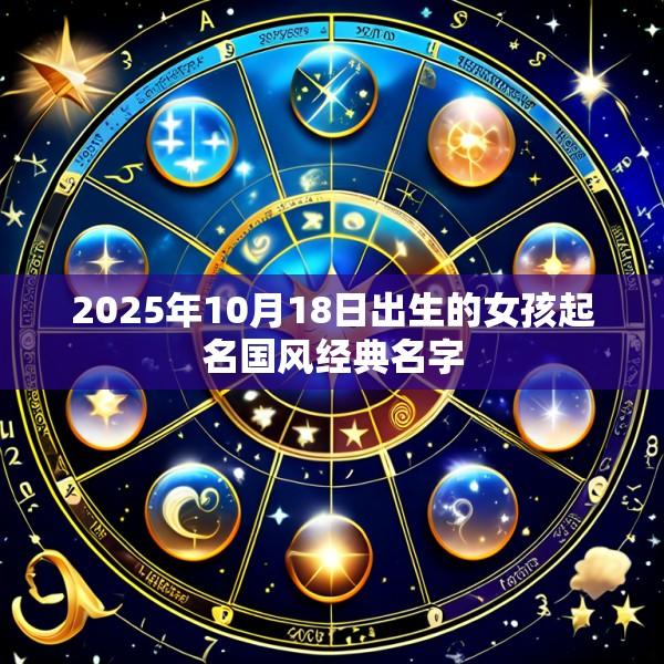 2025年10月18日出生的女孩起名国风经典名字