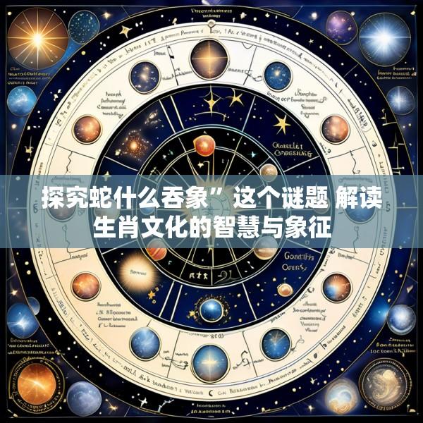 探究蛇什么吞象”这个谜题 解读生肖文化的智慧与象征