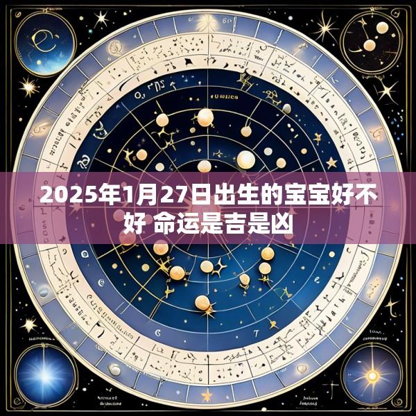 2025年1月27日出生的宝宝好不好 命运是吉是凶