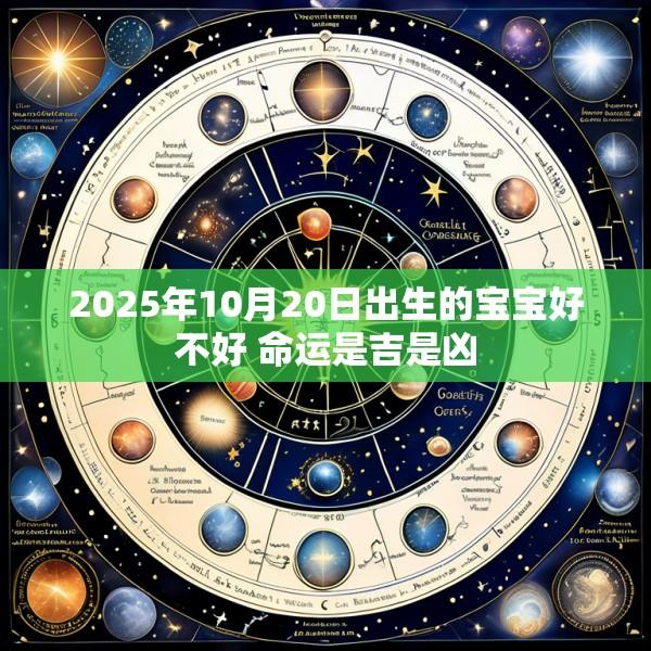 2025年10月20日出生的宝宝好不好 命运是吉是凶
