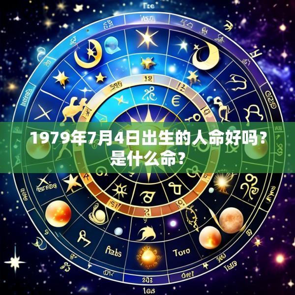 1979年7月4日出生的人命好吗？是什么命？