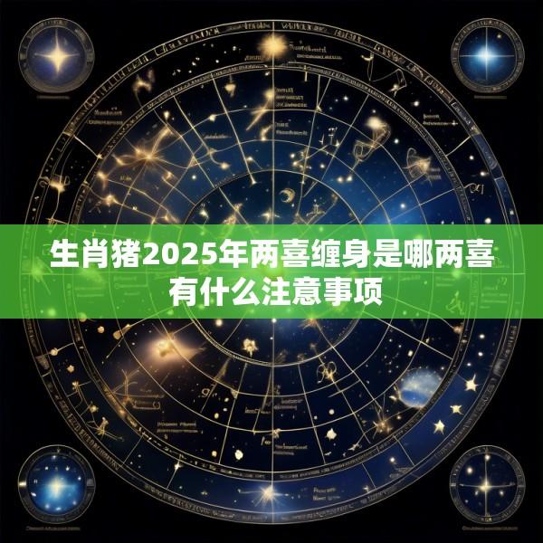 生肖猪2025年两喜缠身是哪两喜 有什么注意事项