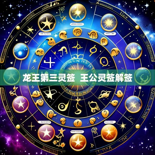 龙王第三灵签  王公灵签解签