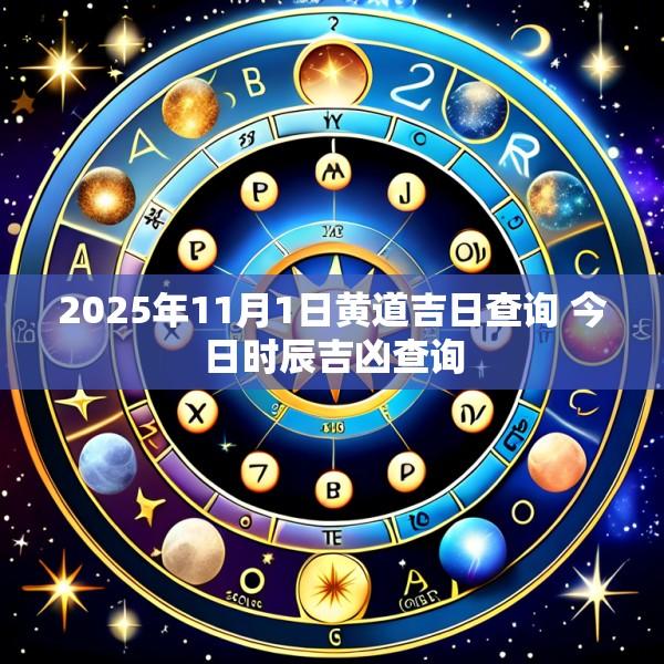 2025年11月1日黄道吉日查询 今日时辰吉凶查询