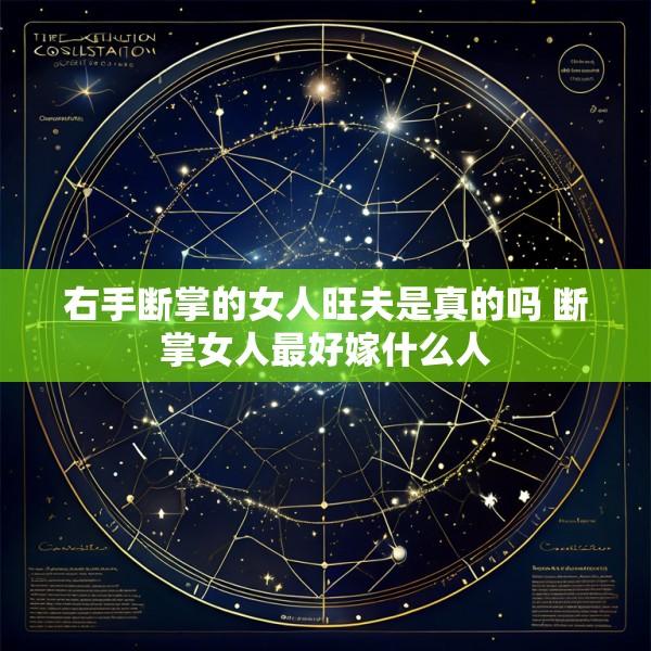 右手断掌的女人旺夫是真的吗 断掌女人最好嫁什么人