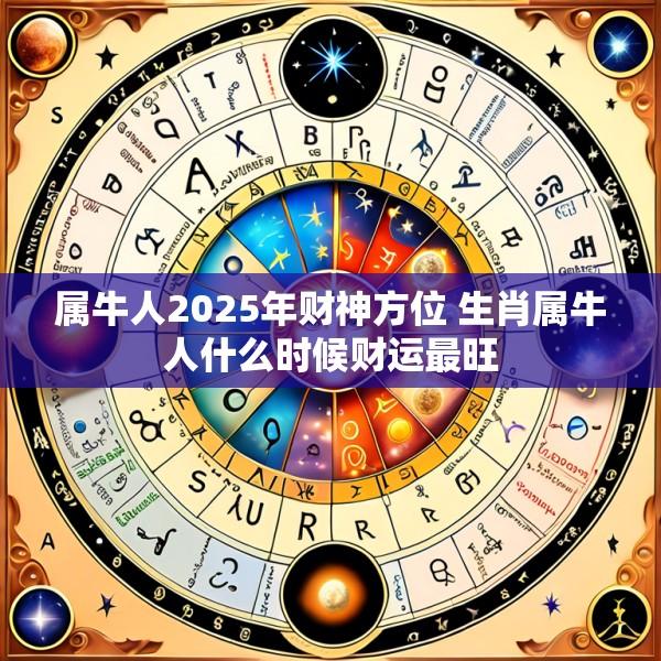 属牛人2025年财神方位 生肖属牛人什么时候财运最旺
