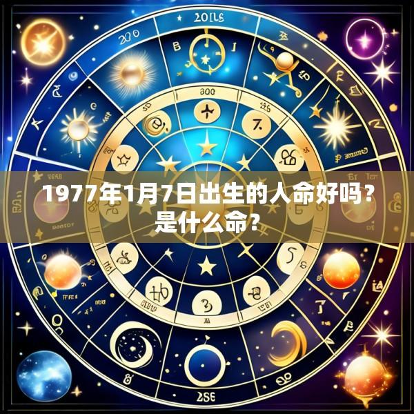 1977年1月7日出生的人命好吗？是什么命？
