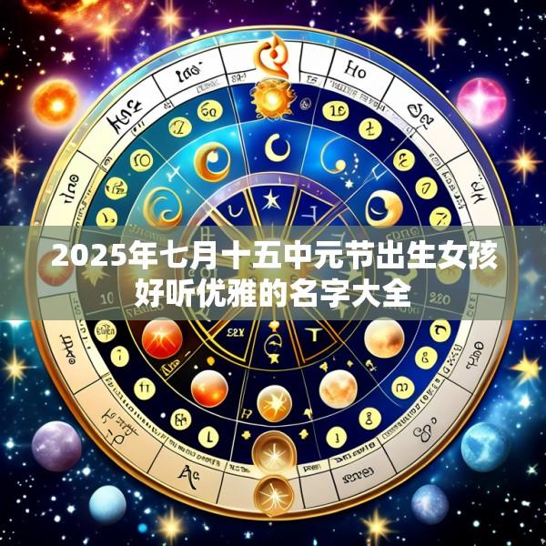 2025年七月十五中元节出生女孩好听优雅的名字大全