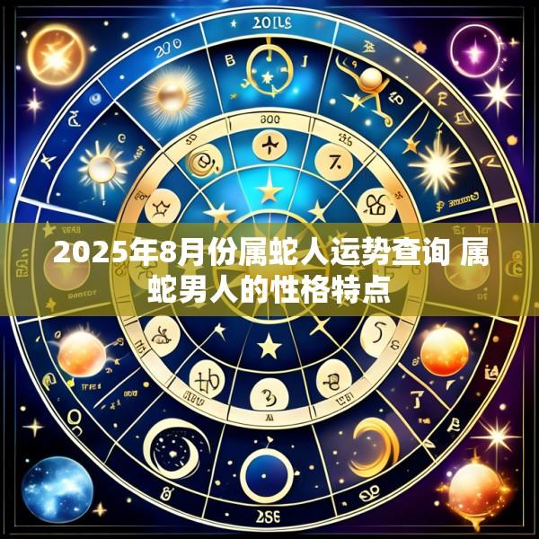 2025年8月份属蛇人运势查询 属蛇男人的性格特点
