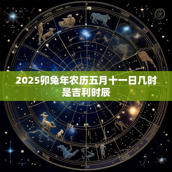 2025卯兔年农历五月十一日几时是吉利时辰