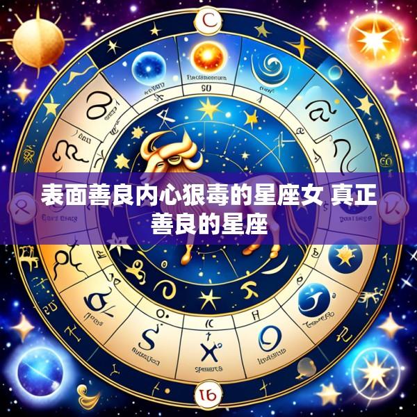 表面善良内心狠毒的星座女 真正善良的星座