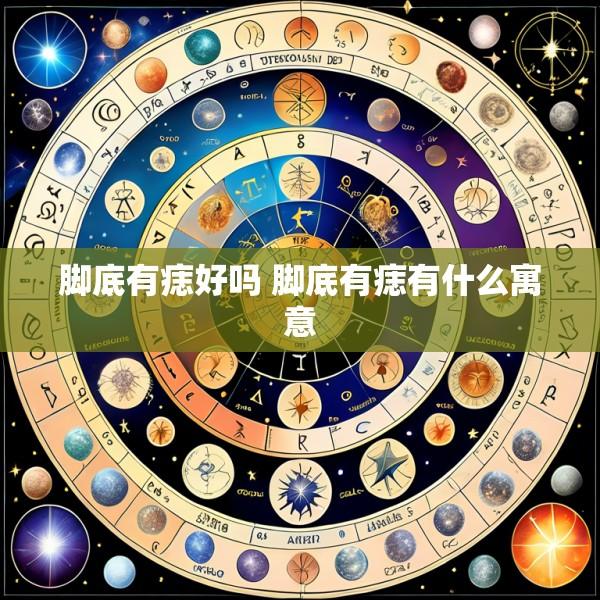 脚底有痣好吗 脚底有痣有什么寓意