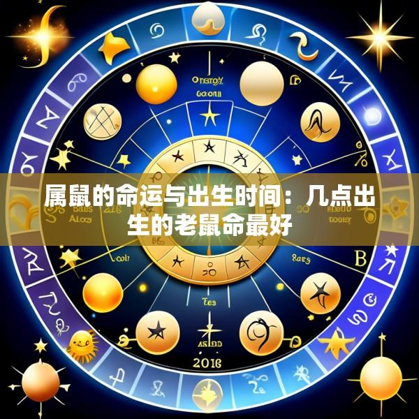 属鼠的命运与出生时间：几点出生的老鼠命最好