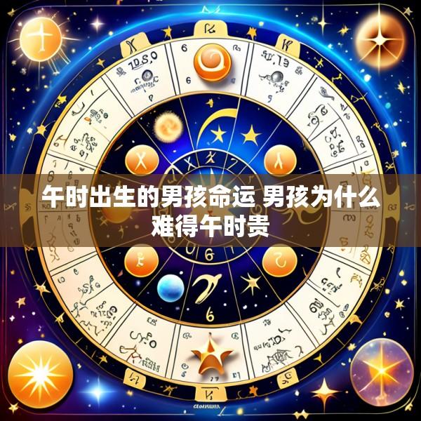 午时出生的男孩命运 男孩为什么难得午时贵