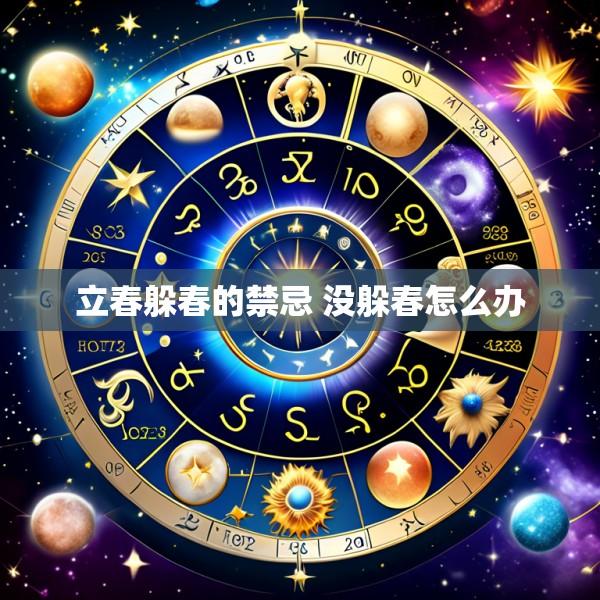 立春躲春的禁忌 没躲春怎么办