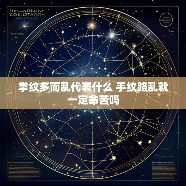 掌纹多而乱代表什么 手纹路乱就一定命苦吗