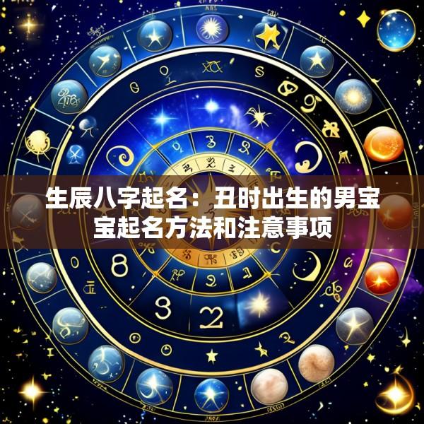 生辰八字起名：丑时出生的男宝宝起名方法和注意事项
