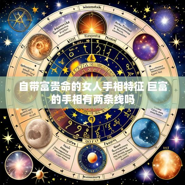 自带富贵命的女人手相特征 巨富的手相有两条线吗