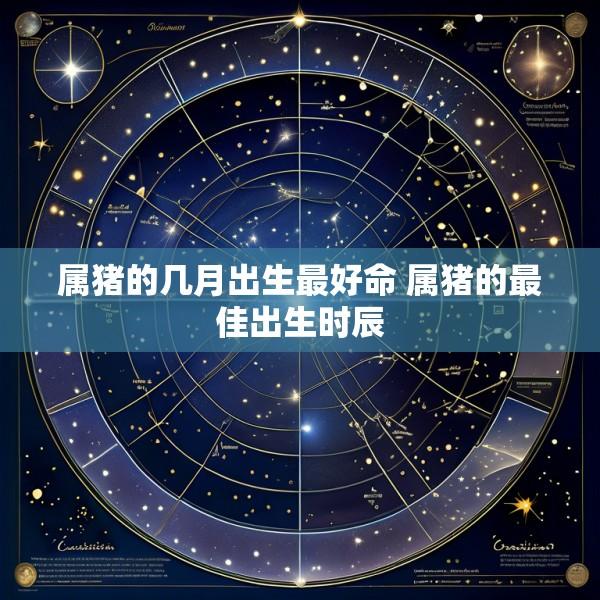 属猪的几月出生最好命 属猪的最佳出生时辰
