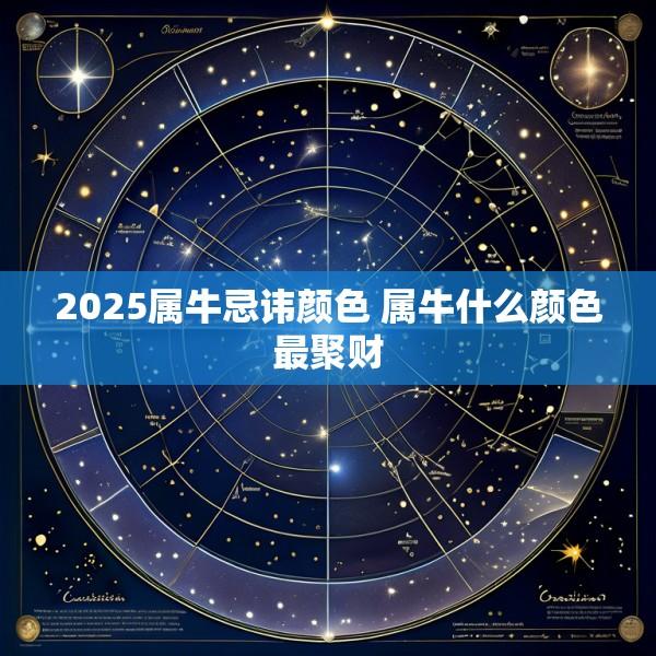 2025属牛忌讳颜色 属牛什么颜色最聚财