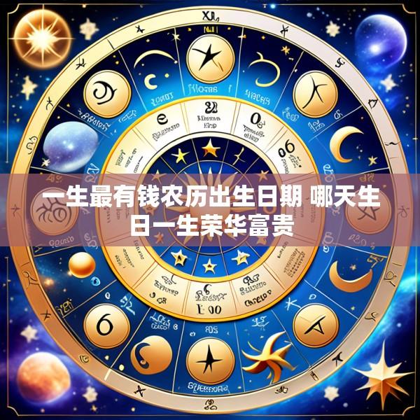 一生最有钱农历出生日期 哪天生日一生荣华富贵