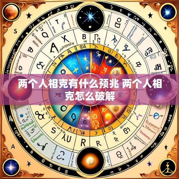 两个人相克有什么预兆 两个人相克怎么破解
