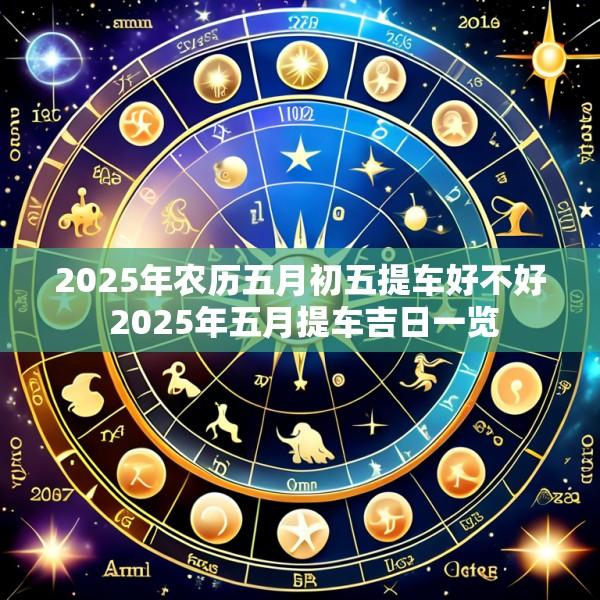 2025年农历五月初五提车好不好 2025年五月提车吉日一览