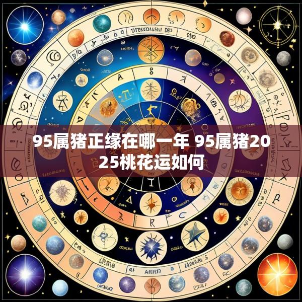 95属猪正缘在哪一年 95属猪2025桃花运如何